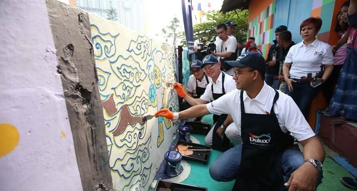 AkzoNobel mempercantik lingkungan di sekitar Wisma Atlet Kemayoran 1 AkzoNobel mempercantik lingkungan di sekitar Wisma Atlet Kemayoran