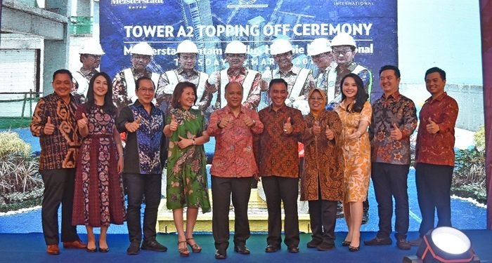 Pollux Habibie Gelar Topping Off Tower 2 Meisterstadt Batam