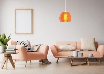 a3D printed luminaires in Living Room