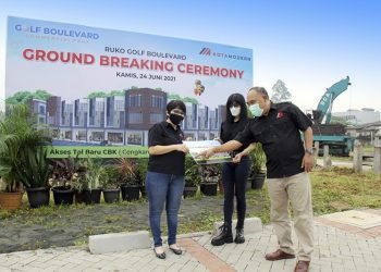 PT Modernland Realty Tbk. Ground Breaking Ruko Golf Boulevard Commercial Park