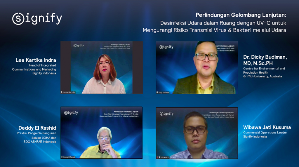 UV-C Mengurangi Risiko Transmisi Virus & Bakteri melalui Udara 6 Signify Diskusi Virtual Perlindungan Gelombang Lanjutan 2