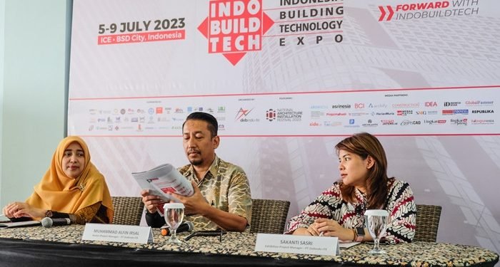 IndoBuildTech Expo 2023 digelar di ICE BSD City. 1 IndoBuildTech Expo 2023 digelar di ICE BSD City.