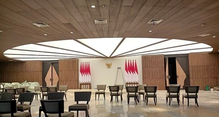 Desain Istana Kepresidenan IKN Dilengkapi Plafon  yang Elegan