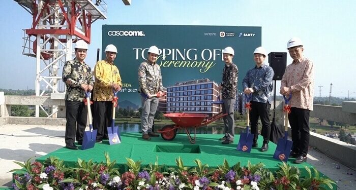 Casacomo Resmi Topping Off dan Buka Marketing Gallery